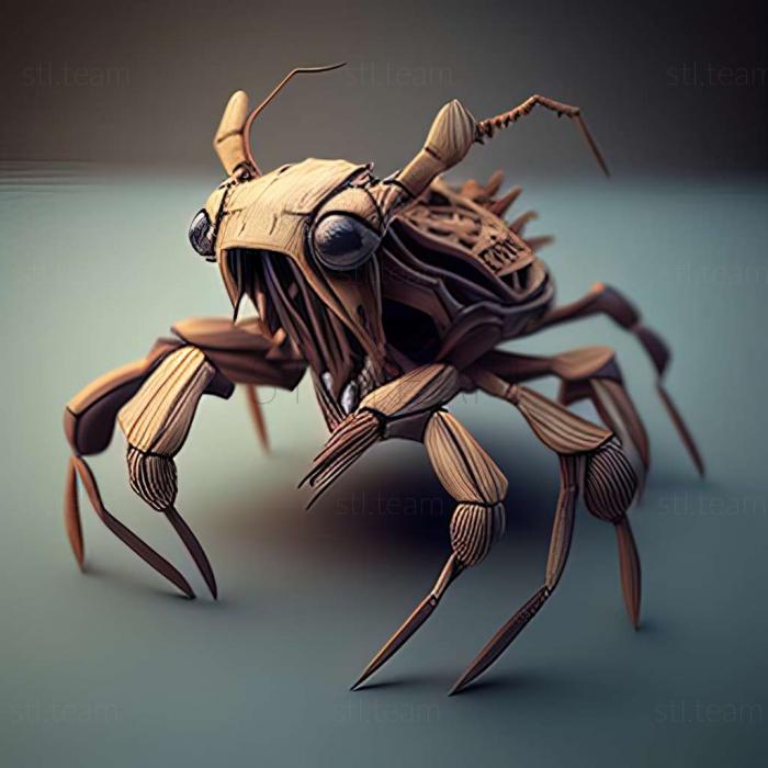 3D model Scytalopus krabbei (STL)